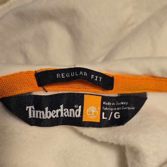 Timberland Off-White Hoodie with Black Tree Logo - Picture 2 of 4